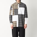 CHECK PATCHWORK SHIRT
