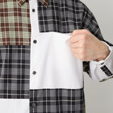 CHECK PATCHWORK SHIRT