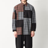 CHECK PATCHWORK SHIRT