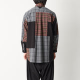 CHECK PATCHWORK SHIRT
