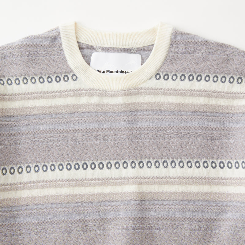 STRIPE JACQUARD PULLOVER