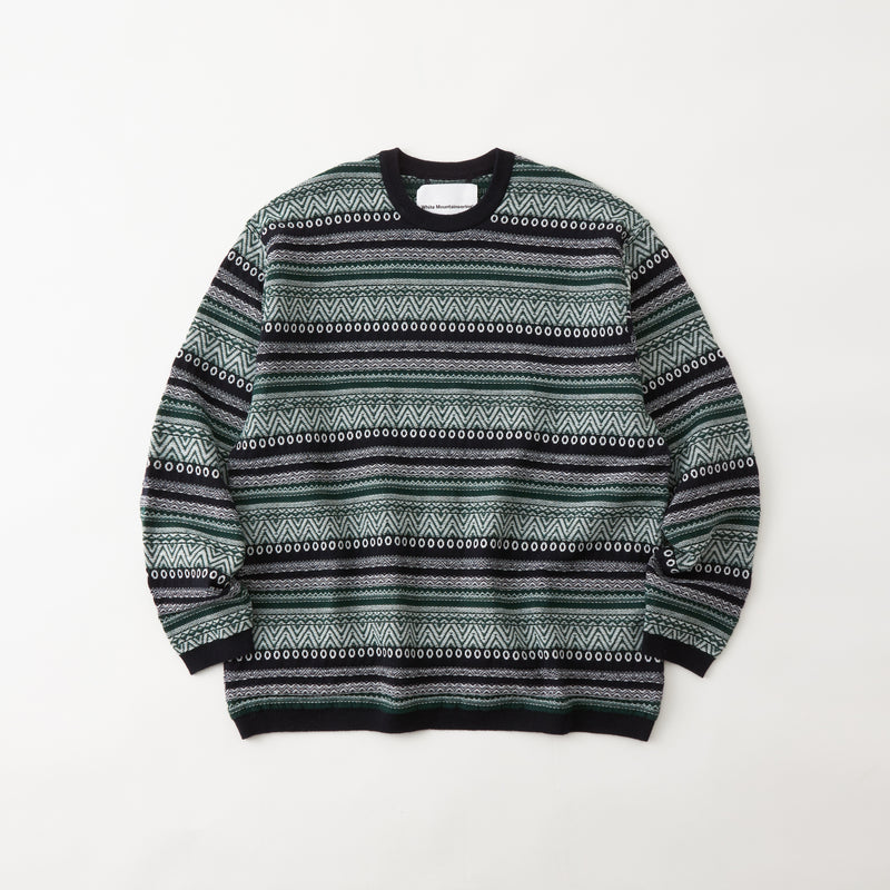 STRIPE JACQUARD PULLOVER