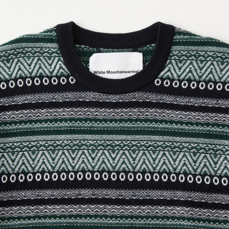 STRIPE JACQUARD PULLOVER