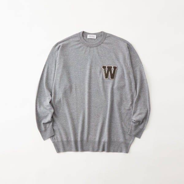 WM × JOHN SMEDLEY 24G MERINO C/N PULLOVER