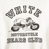 WHITE MOTORCYCLE BEARS CLUB HOODIE