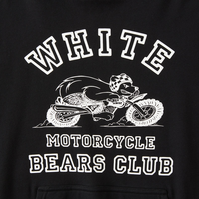 WHITE MOTORCYCLE BEARS CLUB HOODIE