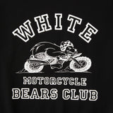 WHITE MOTORCYCLE BEARS CLUB T-SHIRT