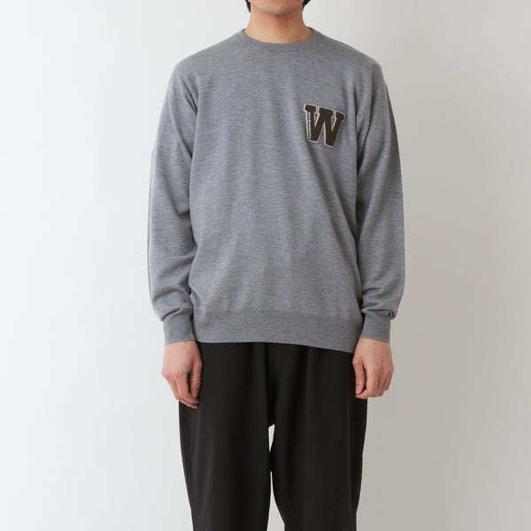 WM × JOHN SMEDLEY 24G MERINO C/N PULLOVER