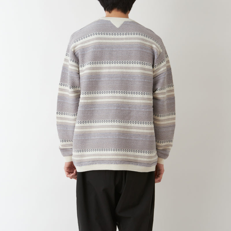 STRIPE JACQUARD PULLOVER