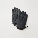 LEATHER & QUILTED NYLON GLOVE