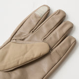 LEATHER & QUILTED NYLON GLOVE