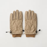 LEATHER & QUILTED NYLON GLOVE