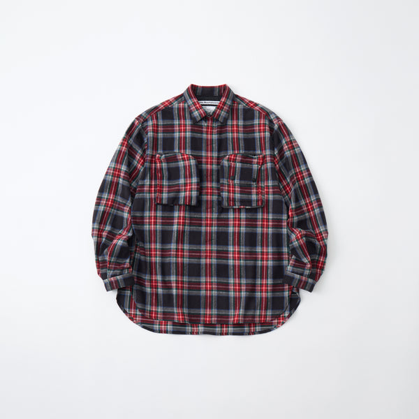 MID GUSSET SLEEVE TARTAN SHIRT