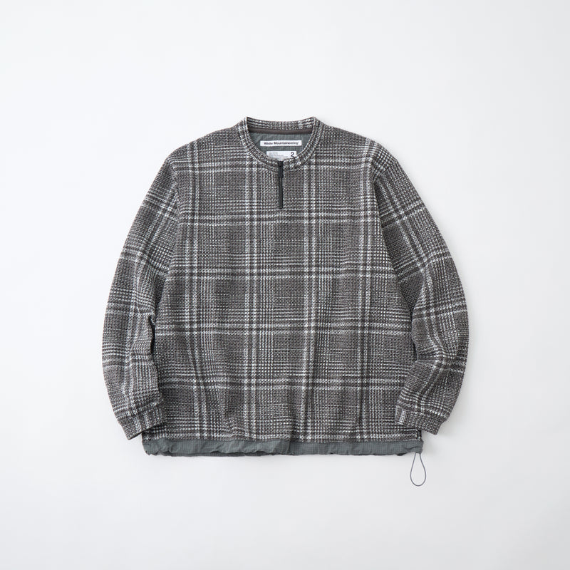 HALF ZIP CHECK PULLOVER