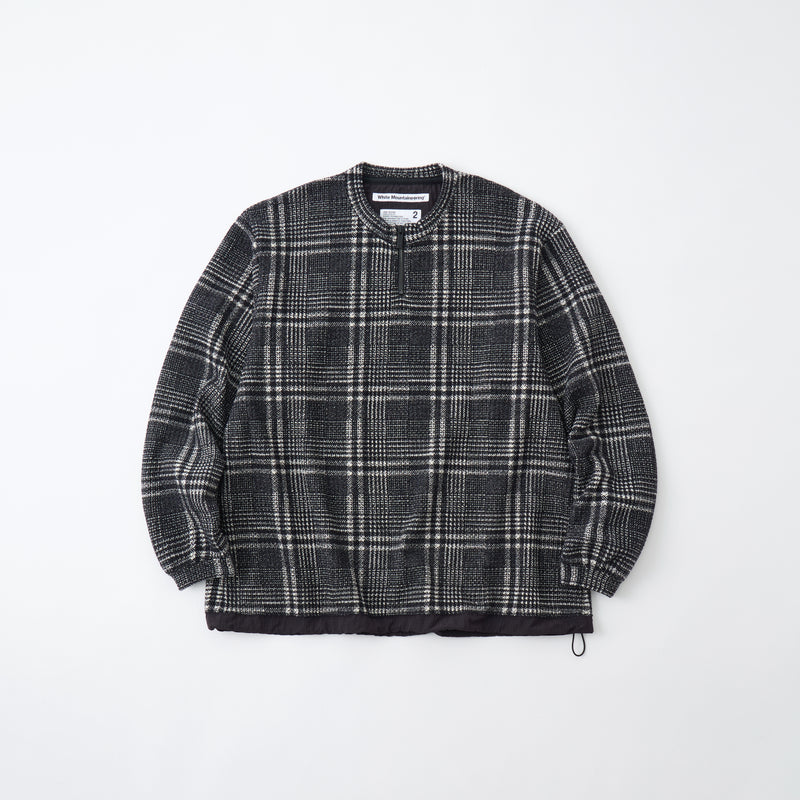 HALF ZIP CHECK PULLOVER