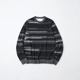DOT STRIPE KNIT PULLOVER