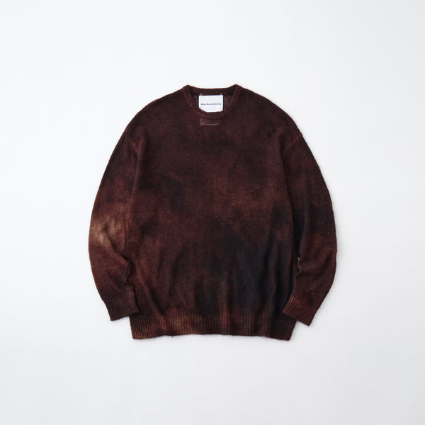 GARMENT DYE MOHAIR KNIT PULLOVER