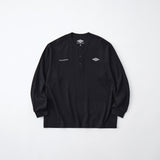 WM × UMBRO HENRY NECK L/S T-SHIRT