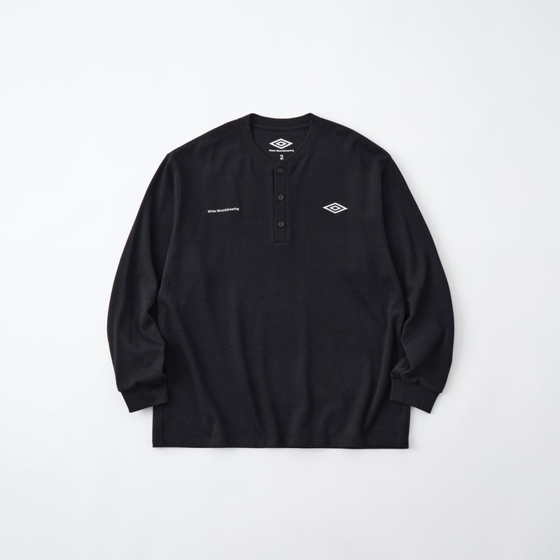 WM × UMBRO HENRY NECK L/S T-SHIRT