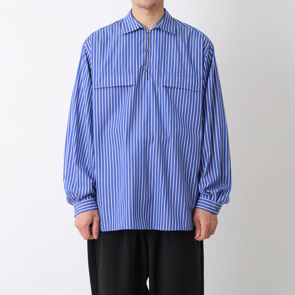 GUSSET SLEEVE STRIPE PULLOVER SHIRT
