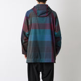 WINDOWPANE PATTERN ANORAK