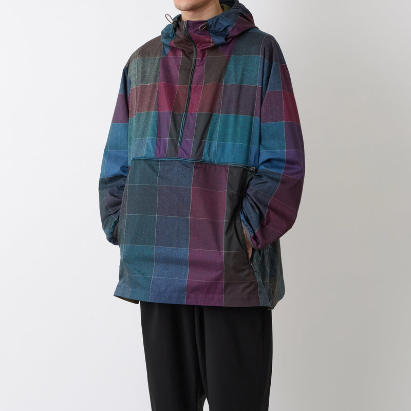 WINDOWPANE PATTERN ANORAK