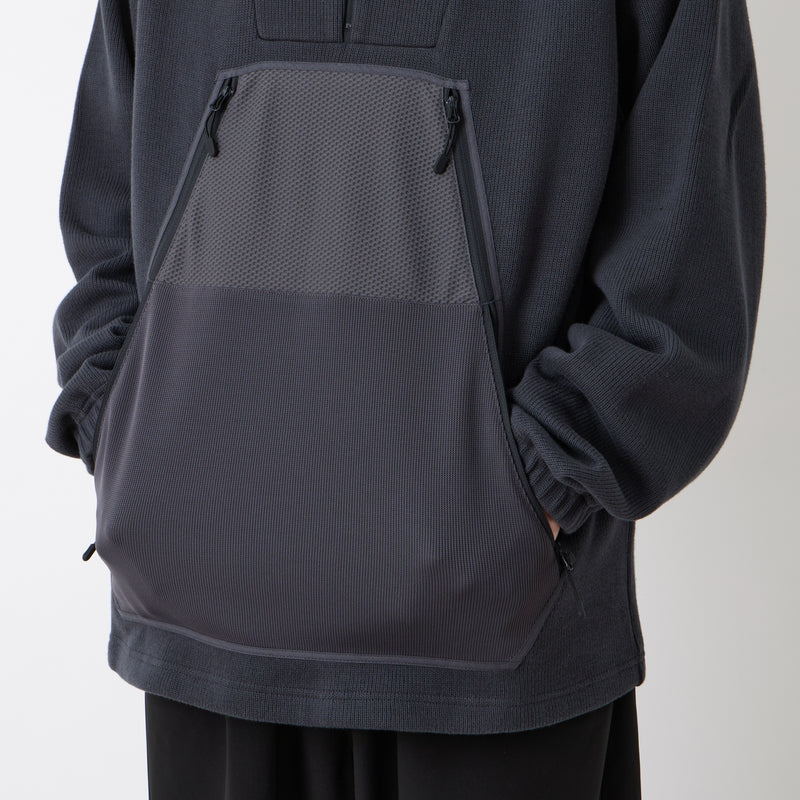 COTTON QUARTER KNIT PULLOVER