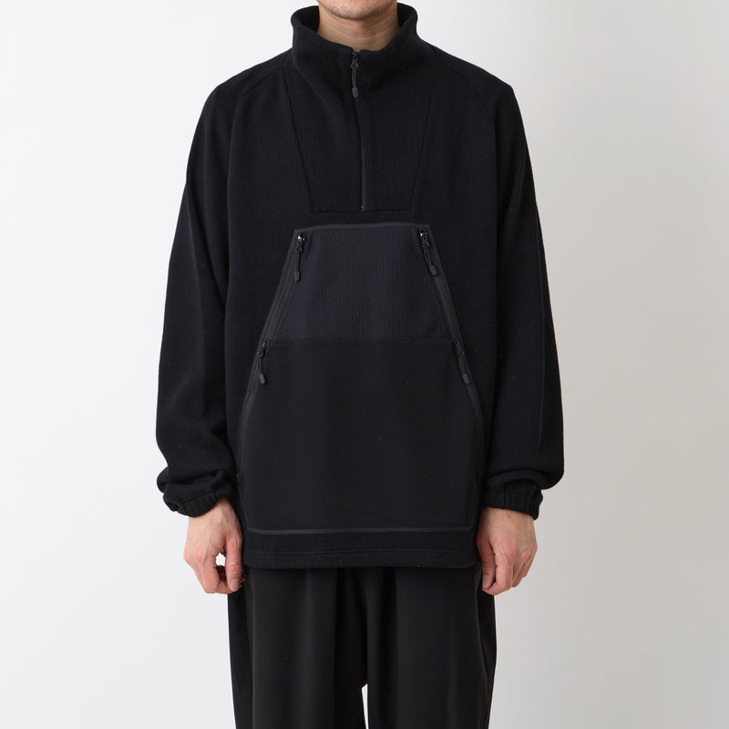 COTTON QUARTER KNIT PULLOVER
