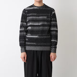 DOT STRIPE KNIT PULLOVER