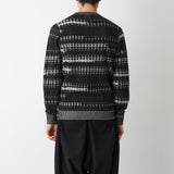 DOT STRIPE KNIT PULLOVER