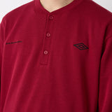 WM × UMBRO HENRY NECK L/S T-SHIRT