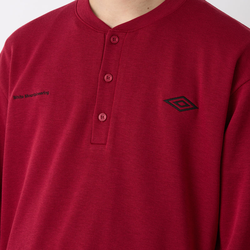 WM × UMBRO HENRY NECK L/S T-SHIRT