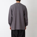 WM × UMBRO HENRY NECK L/S T-SHIRT
