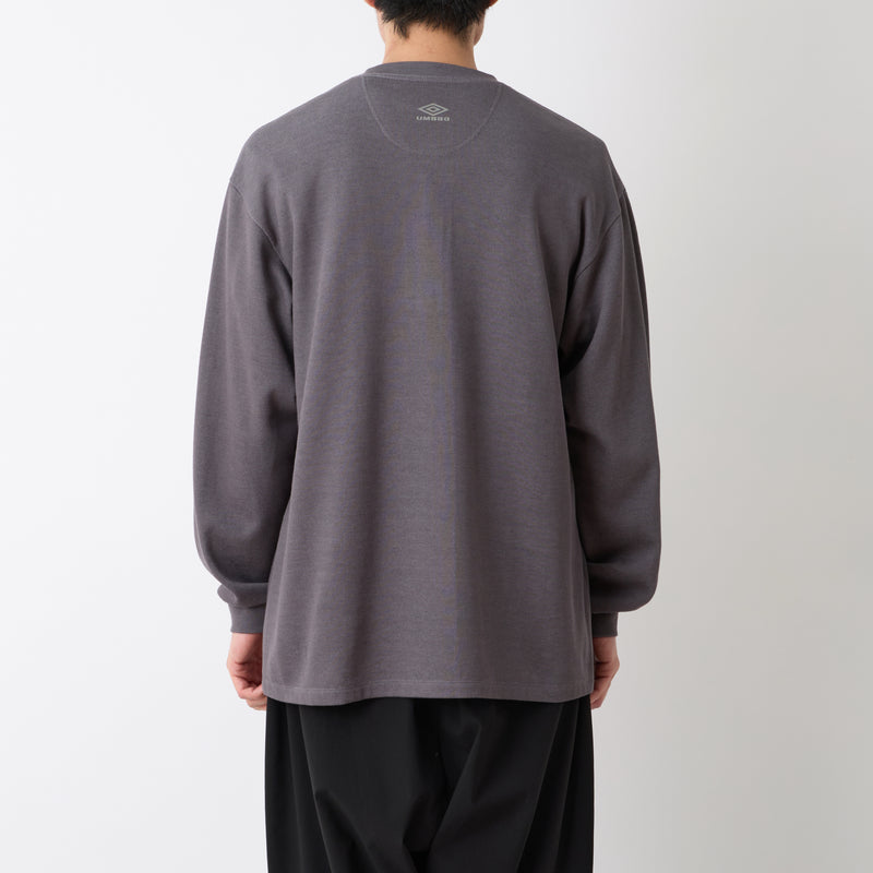WM × UMBRO HENRY NECK L/S T-SHIRT