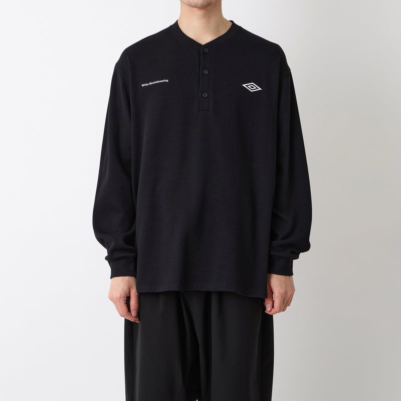 WM × UMBRO HENRY NECK L/S T-SHIRT