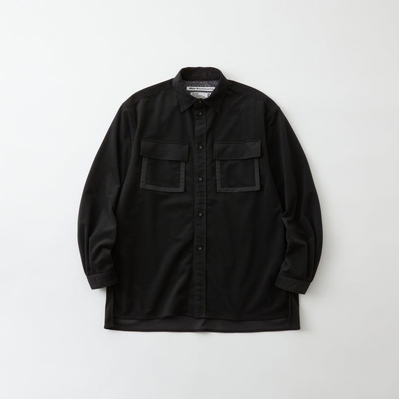 MID GUSSET SLEEVE TRICOT CHECK SHIRT