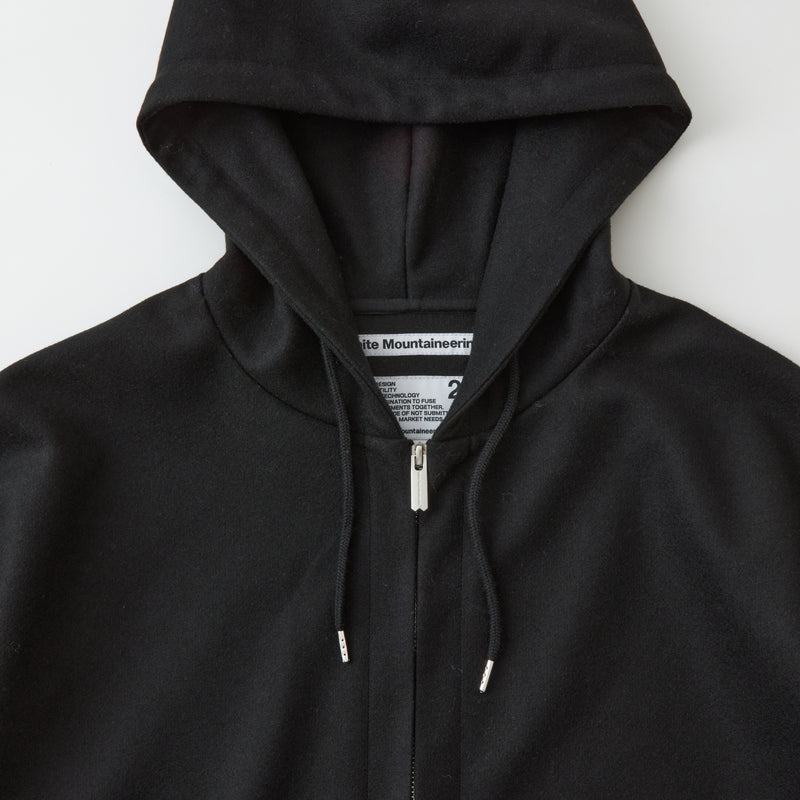 MELTON ZIP UP HOODIE