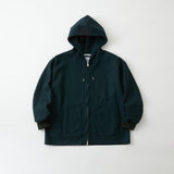 MELTON ZIP UP HOODIE