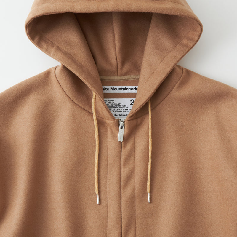 MELTON ZIP UP HOODIE