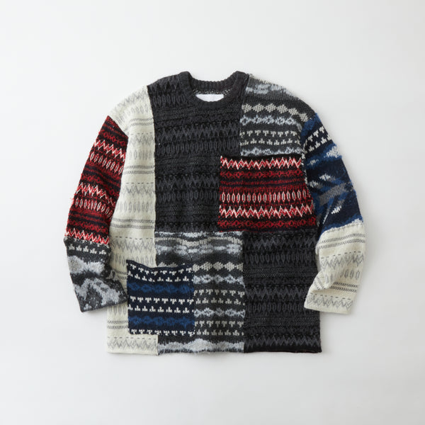 PATCHWORK PULLOVER KNIT