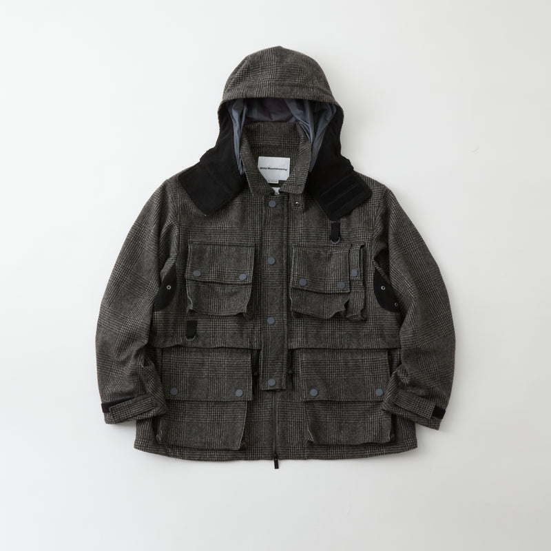 WINDSTOPPER GLEN CHECK MULTI POCKET JACKET