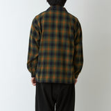 OMBRE CHECK PATTERN PAJAMA SHIRT