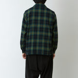 OMBRE CHECK PATTERN PAJAMA SHIRT