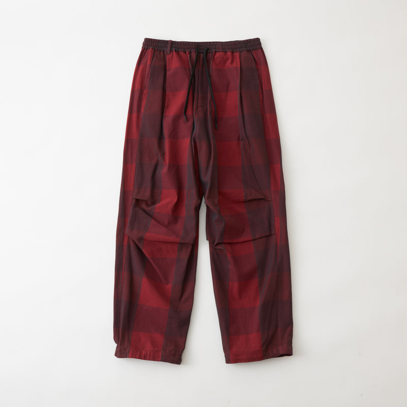 BLOCK CHECK EASY PANTS