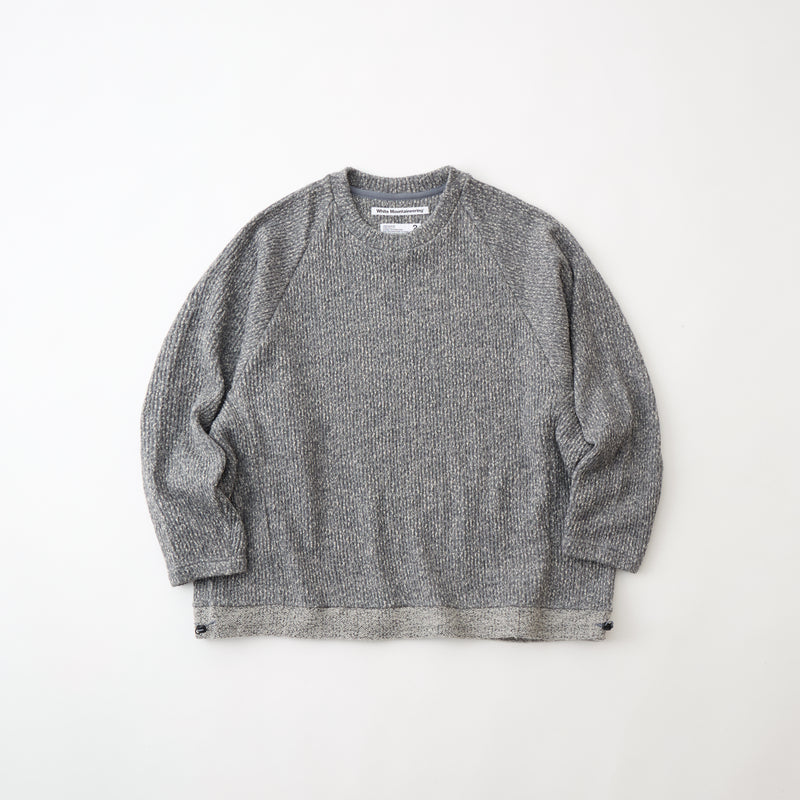 MELANGE WIDE RAGLAN PULLOVER