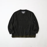 MELANGE WIDE RAGLAN PULLOVER