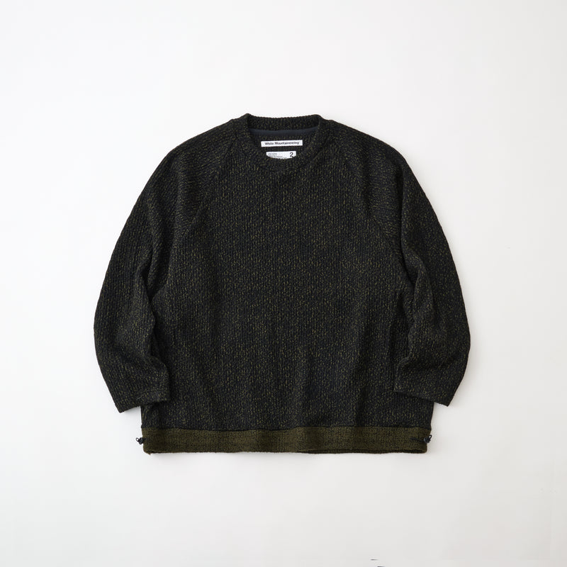 MELANGE WIDE RAGLAN PULLOVER