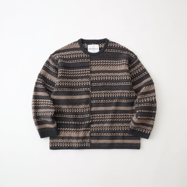 FAIR ISLE PATCHWORK KNIT PULLOVER