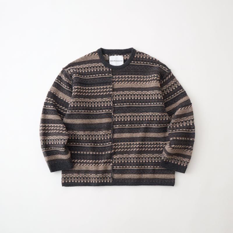 FAIR ISLE PATCHWORK KNIT PULLOVER