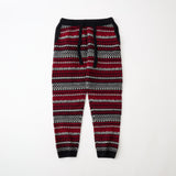 FAIR ISLE ZIP KNIT PANTS